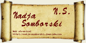 Nadja Somborski vizit kartica